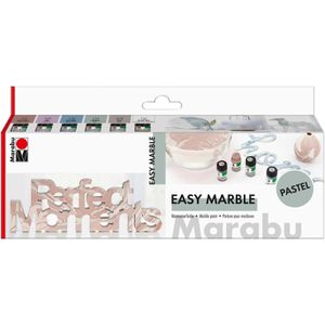 Produktbild für Marmorierfarbe Marabu Easy Marble Set Pastel