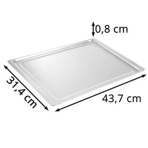 Produktbild für Backblech Hendi für Ofen H90 und H90S, silber, aus Aluminium