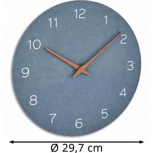 Produktbild für Wanduhr TFA 60.3054.06, Holz, analog, Quarzuhr