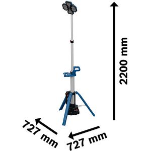 Produktbild für Baustrahler Bosch GLT18V-5000, LED, für 18 V Akkus
