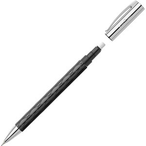 Produktbild für Drehbleistift Faber-Castell Ambition Rhombus, schwarz/silber