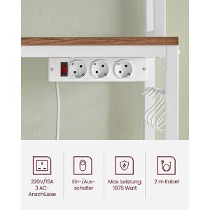 Produktbild für Küchenregal Vasagle KKS037W41EU, walnuss