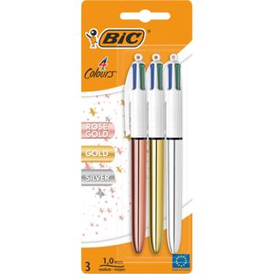 Produktbild für Vierfarbkugelschreiber Bic 4 Colours Shine