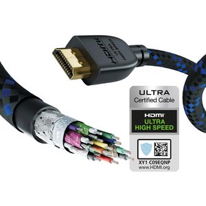 Produktbild für HDMI-Kabel InAkustik 00423520 HDMI 2.1, vergoldete Stecker