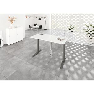 Produktbild für Schreibtisch Hammerbacher XMKA 19, weiß / graphit