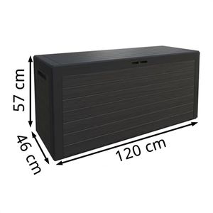 Produktbild für Gartenbox Deuba Woody 191390, aus Kunststoff