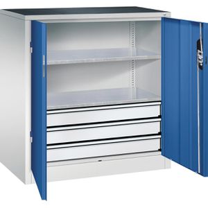 Werkzeugschrank CP-Möbel 8821-5035, aus Metall, grau / blau