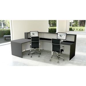 Produktbild für Empfangstheke Kerkmann Cento 9, 3859, weiß / anthrazit