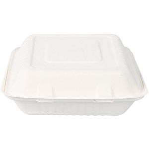 Produktbild für Menüboxen Franz-Mensch NATUREStar, weiß, aus Zuckerrohr