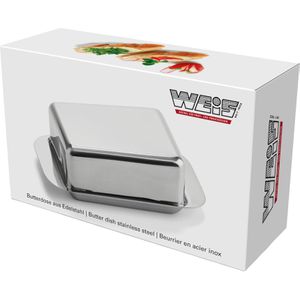 Produktbild für Butterdose Weis 14256, 1/4 Pfund, aus Edelstahl