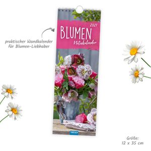 Produktbild für Streifenkalender Trötsch 2027802, Blumen