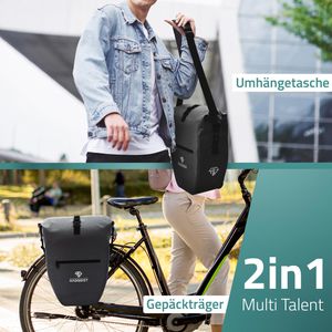 Produktbild für Gepäckträgertasche Radgeist PB-BL-03, schwarz, 28 Liter