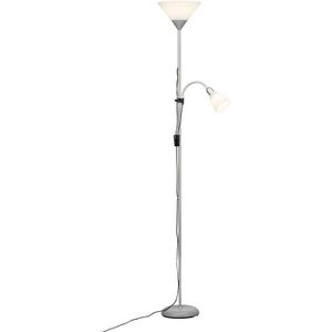 Produktbild für Stehlampe Brilliant SPARI 2, LED, silber, 180 cm