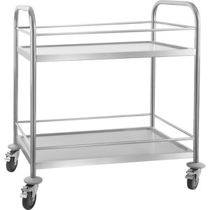 Produktbild für Servierwagen Royal-Catering RCBW-2, silber, aus Edelstahl