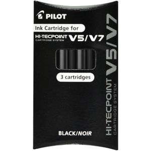 Füllerpatronen Pilot Hi-Tecpoint V5 / V7, schwarz