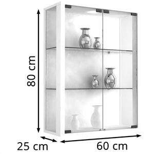 Produktbild für Glasvitrine VCM Udina, hängend