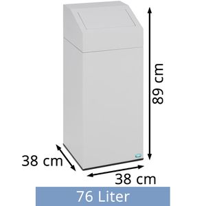 Produktbild für Mülleimer VAR 1247, grau