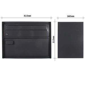 Produktbild für Paketbriefkasten Rottner Enzian anthrazit, T04643