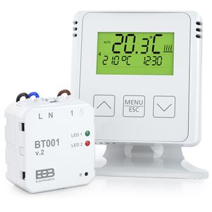 Raumthermostat Elektrobock BT731, Funk, Set