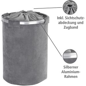 Produktbild für Wäschekorb Wenko Cordoba, grau
