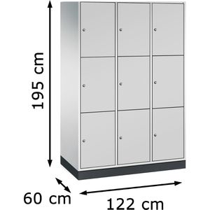 Produktbild für Schließfachschrank CP-Möbel Intro S4000, lichtgrau