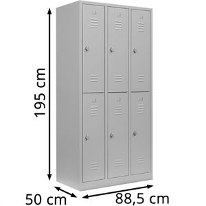 Produktbild für Spind Lüllmann XL 521230, lichtgrau