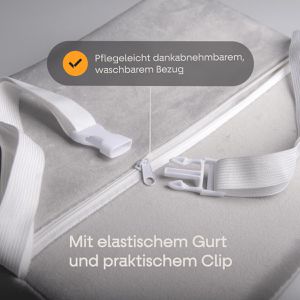 Produktbild für Rückenstütze CLOUVOU Lordosenkissen, aus Stoff, waschbar