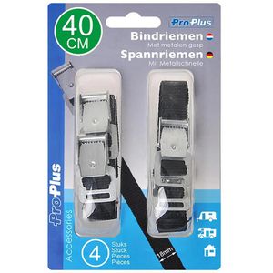 Produktbild für Spanngurt ProPlus 321285, schwarz, mit Klemmschloss