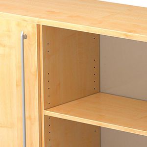 Produktbild für Sideboard Hammerbacher SB2T, aus Holz, ahorn