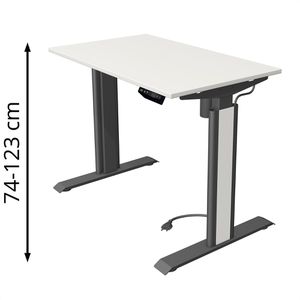 Produktbild für Schreibtisch Kerkmann Move 1 advance, weiß / anthrazit