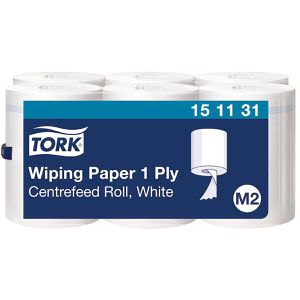 Putztuchrolle Tork Advanced, 151131, M2, aus Zellstoff, weiß