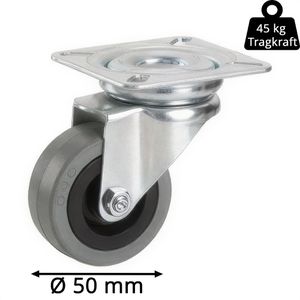 Produktbild für Apparaterolle Dörner+Helmer 770105, mit Anschraubplatte