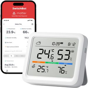 Produktbild für Thermo-Hygrometer SwitchBot W4900000, Meter Pro, digital