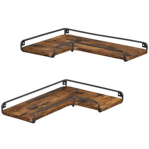 Wandregal Vasagle LLS831B01, vintage braun