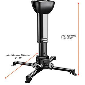 Produktbild für Beamer-Deckenhalterung Celexon MultiCel 3040 Pro, schwarz