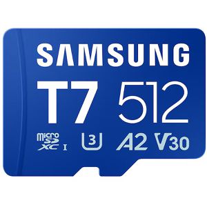 Produktbild für Micro-SD-Karte Samsung T7 MB-MB512T/WW, 512GB