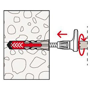 Produktbild für Schrauben-Dübel-Set Fischer 557916, EasyHook Angle