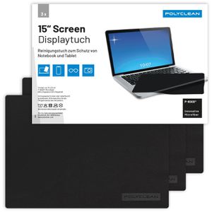Produktbild für Bildschirmreiniger Polyclean Displaytuch 15 Zoll, Trockentuch