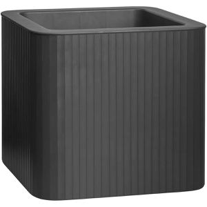 Produktbild für Pflanzkasten Florus Jive Quadrat Stripe 40 anthrazit