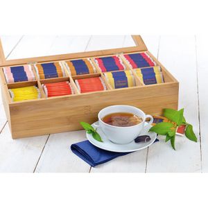 Produktbild für Teebox Gräwe 240, für Teebeutel, natur, aus Bambus