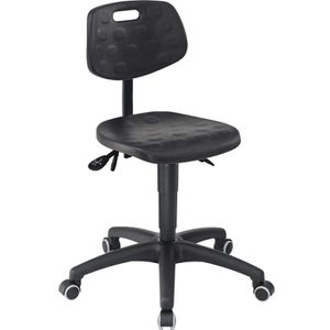 Arbeitsstuhl meychair PW1-TR-PU, schwarz