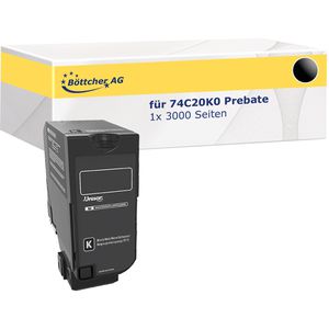 Toner Böttcher-AG für Lexmark 74C20K0 Prebate