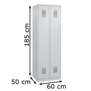 Produktbild für Spind CP-Möbel Basis PLUS, lichtgrau