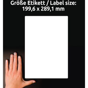 Produktbild für Versandetiketten Zweckform J8167-25, weiß