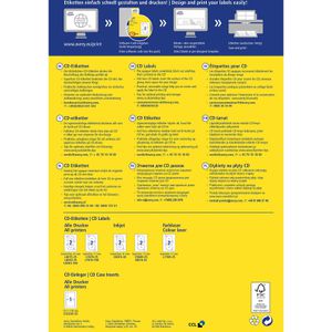 Produktbild für CD-Etiketten Zweckform L7676-100 Super Size, weiß