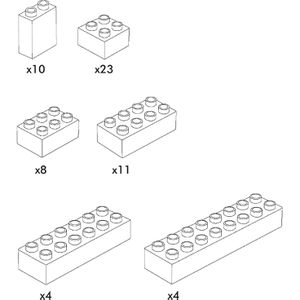 Produktbild für Klemmbausteine HUBELINO 420602, ab 1,5 Jahre