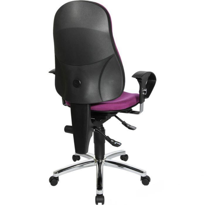 TOPSTAR Bürostuhl Sitness AirWork G – Synchronmechanik, Armlehnen, Atmungsaktive Rückenlehne (schwarz)