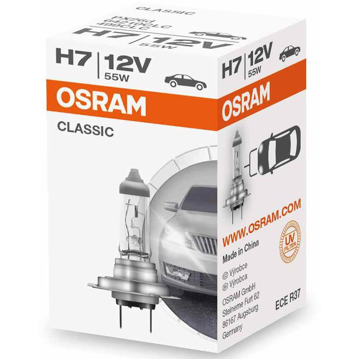Osram ULTRA LIFE H7, Halogen-Scheinwerferlampe, 64210ULT-HCB, 12V