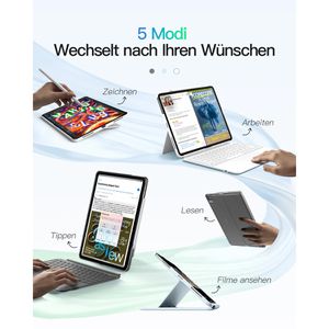 Produktbild für Tablet-Hülle Inateck KB04122-13A, grau
