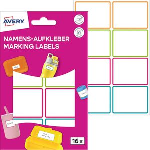 Namensetiketten Zweckform NAME16C, 4 Farben